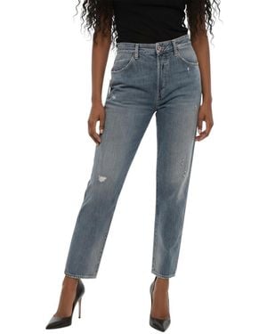 Washington DEE-CEE U.S.A. Straight High Rise Jeans - Blue