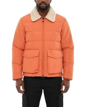 Woolrich Quilted Shirt Collar Jacket - Orange