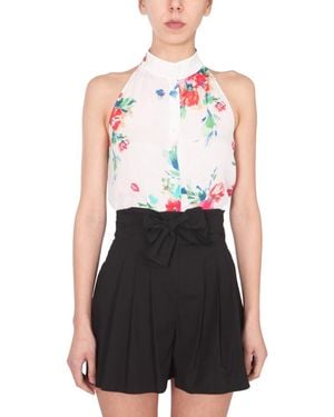 Moschino Regular Floral Shirt - Black