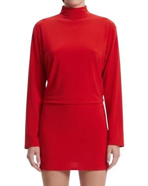 Jacquemus Boat Neck Mini Dress - Red
