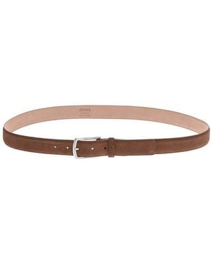 ZEGNA Textured Formal Belt - White