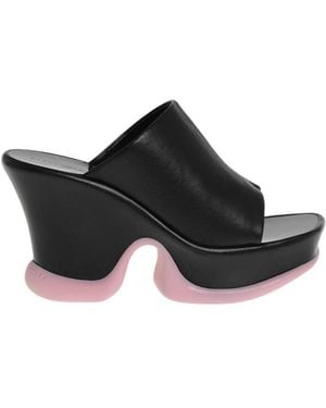 Stella McCartney Leather Shroom Heels - Black
