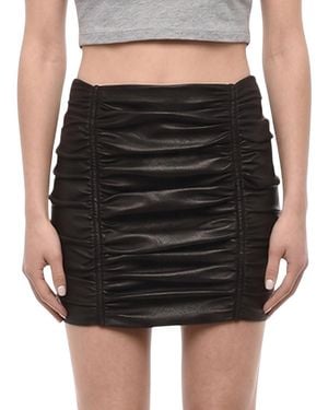 DSquared² Leather Mini Skirt - Black