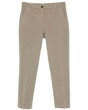 Incotex Straight Leg Cotton Trouser - Gray