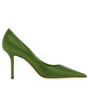 Jimmy Choo Satin Pumps - Green