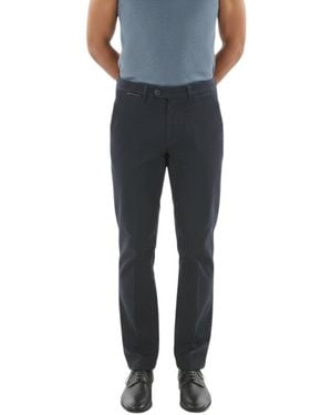 Corneliani Solid Chino Trousers - Blue