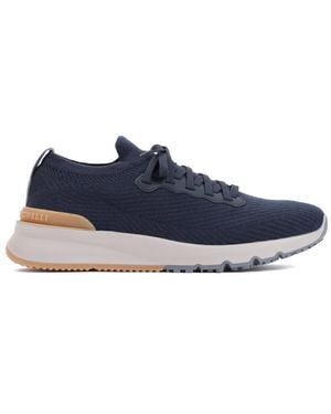 Brunello Cucinelli Lace Up Sneakers - Blue