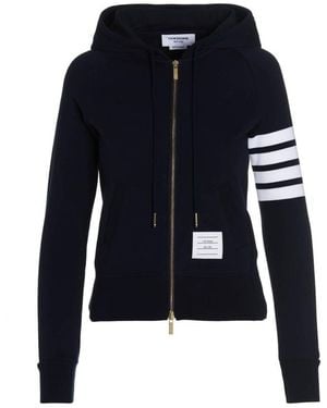 Thom Browne 4 Bar Hoodie - Blue