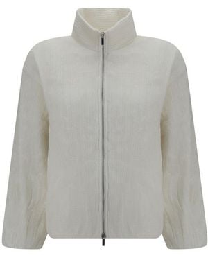 GONGDID DESIGN Mock Collar Jacket - Grey