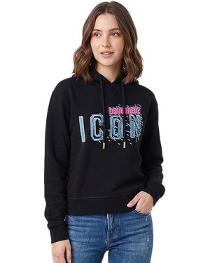DSquared² Graphic Hood Sweatshirts - Blue