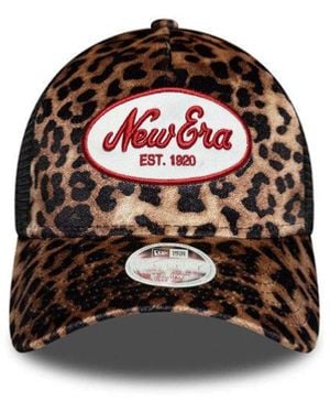 KTZ Animal Print Baseball Hat - Brown
