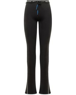 Off-White c/o Virgil Abloh High-Waisted Leggings With Logo Band - Black
