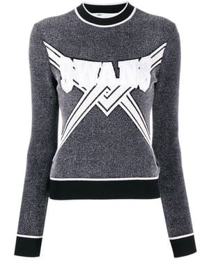 Off-White c/o Virgil Abloh Graphic Round Neck Sweater - Black