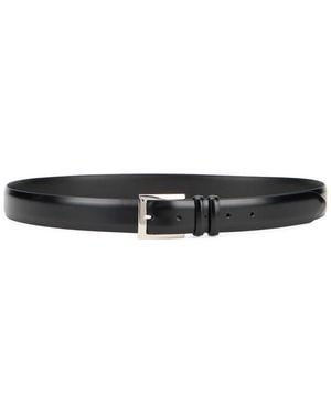 Orciani Logo Buckle Belt - Black