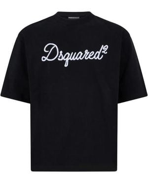 DSquared² Logo Crew Neck T-Shirt - Black
