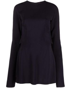 032c Flounced Mini Dress - Black