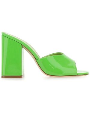 Paris Texas Slip On Heels - Green