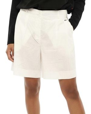 Woolrich Double-Pleat Shorts With Belt Loops - Natural