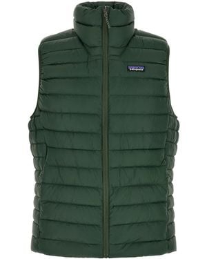 Patagonia Sleeveless Logo Jacket - Green