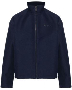 Gucci Dark Embroidered Jacket - Blue
