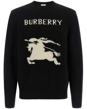 Burberry Crew Neck Sweater - Black