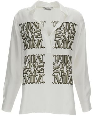 Max Mara Regular Logo Shirt - White
