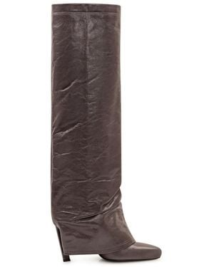 The Attico High-Knee Boots - Brown