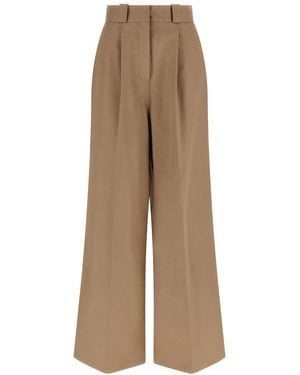 Balenciaga Regular Flat Front Pant - Natural