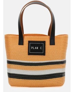Plan C Natural Logo Small Tote