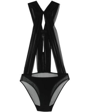 Rick Owens Solid V Neck Top - Black