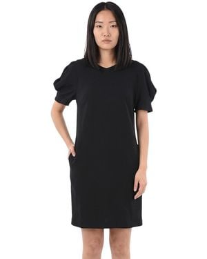 Stella McCartney Round Neck Knee Length Dress - Black