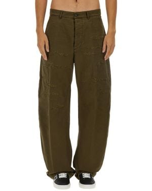 DSquared² Loose Chino Pants - Green