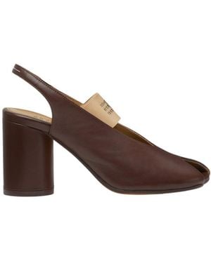 MM6 by Maison Margiela Slingback Pumps - Brown