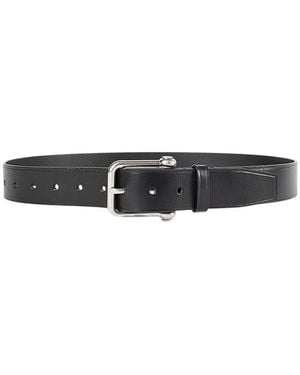Ann Demeulemeester Solid Adjustable Belt - Black