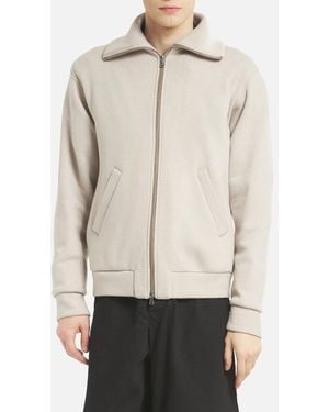 Barena Highneck Zip Sweatshirt - Natural