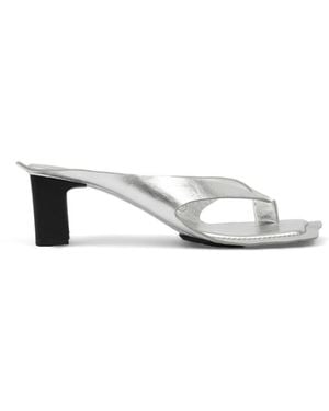 MM6 by Maison Margiela Anatomic Leather Heels - White