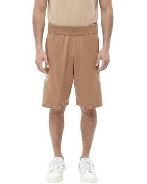 Palm Angels Knitted Shorts - Natural