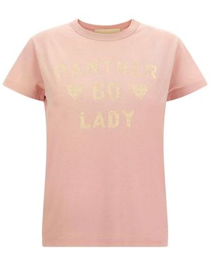 Valentino 'Panther Lady' T-Shirt - Pink