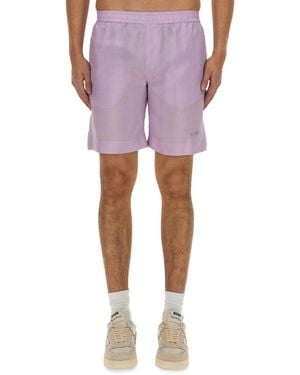 MSGM Solid Shorts - Purple