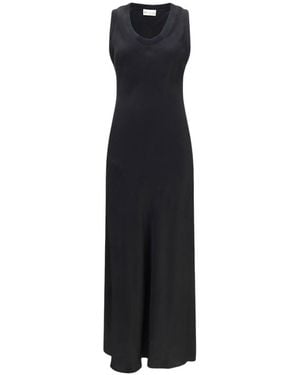 Ami Paris Scoop Neck Maxi Dress - Black