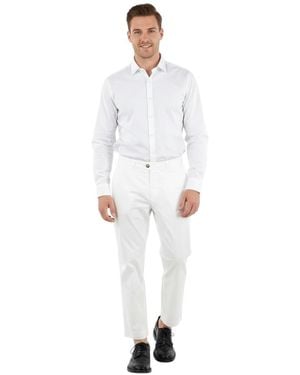 Woolrich Flat Front Pants - White