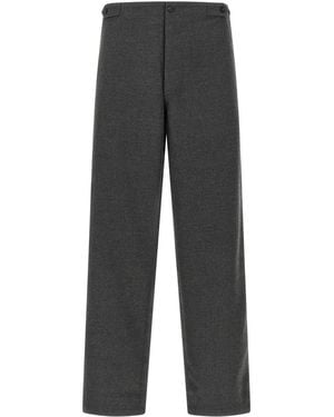 Cellar Door Straight Flat Front Pants - Gray