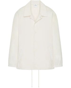 Courreges Notched Lapel Jacket - White