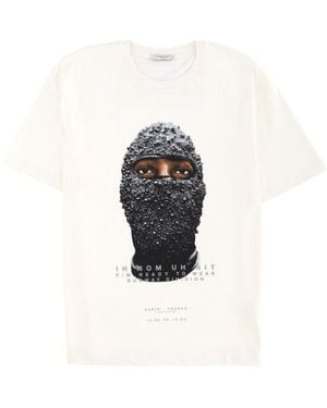 ih nom uh nit Graphic Crew Neck T-Shirt - White