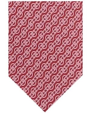 Ferragamo Printed Tie - Red