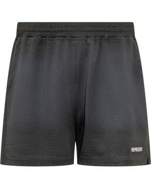 Represent Logo Shorts - Black