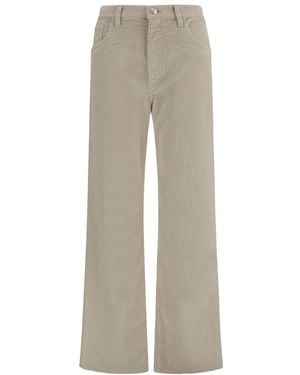 Marni Flared Flat Front Pants - Gray