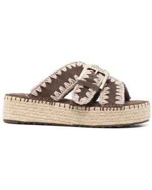 Mou Slip-On Sandals - White