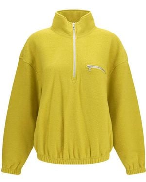 Rier Solid Mock Collar Jacket - Yellow