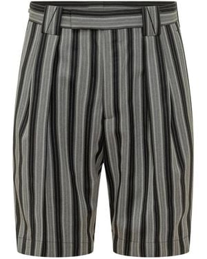 Versace Stripes Shorts - Gray